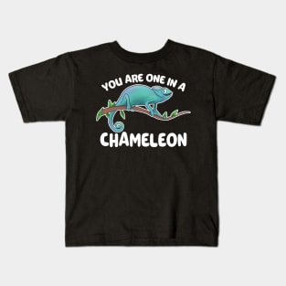 You Are One In A Chameleon Lizard owner Gift Kids T-Shirt